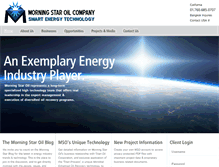 Tablet Screenshot of morningstaroil.com